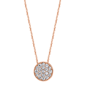 circle diamond necklace