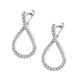unique diamond hoop earrings
