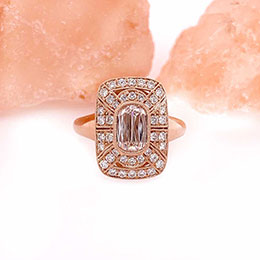 rosegold diamond ring