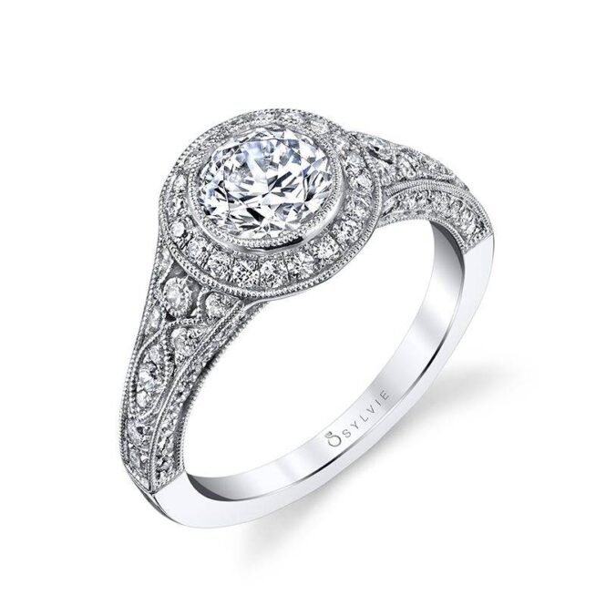 bezel set engagement ring_S1317-81A8W10CC