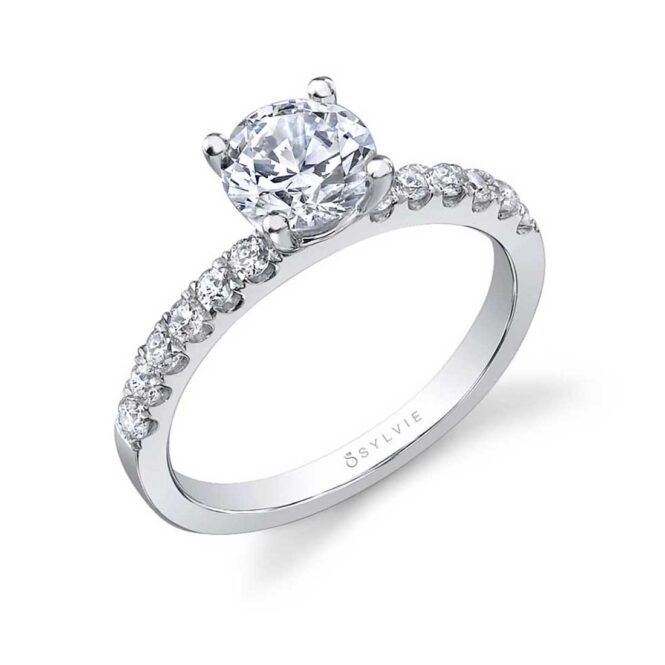 Profile Image of a Round Classic Engagement Ring