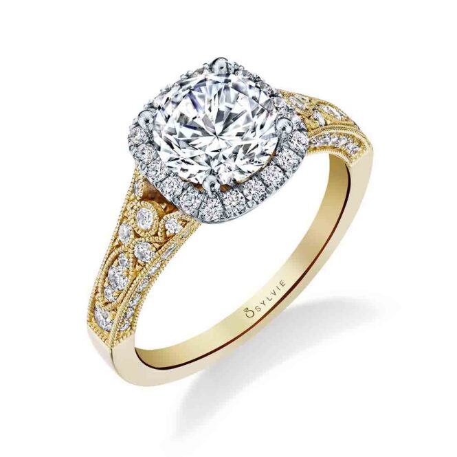 Vintage Inspired Oval Engagement Ring