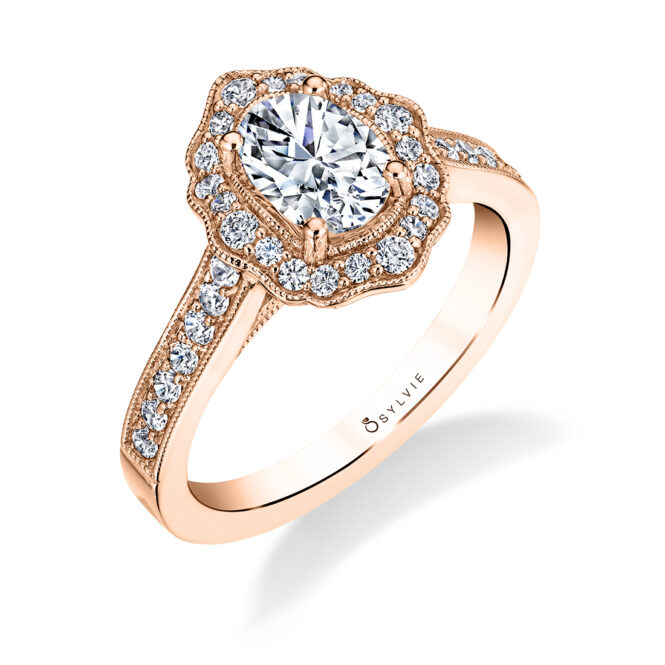 Floral Inspired Engagement Ring 