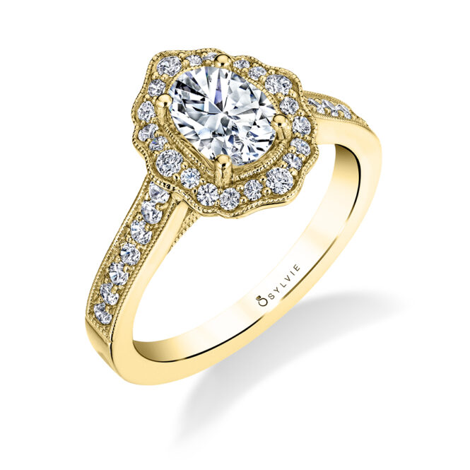 Floral Inspired Engagement Ring 