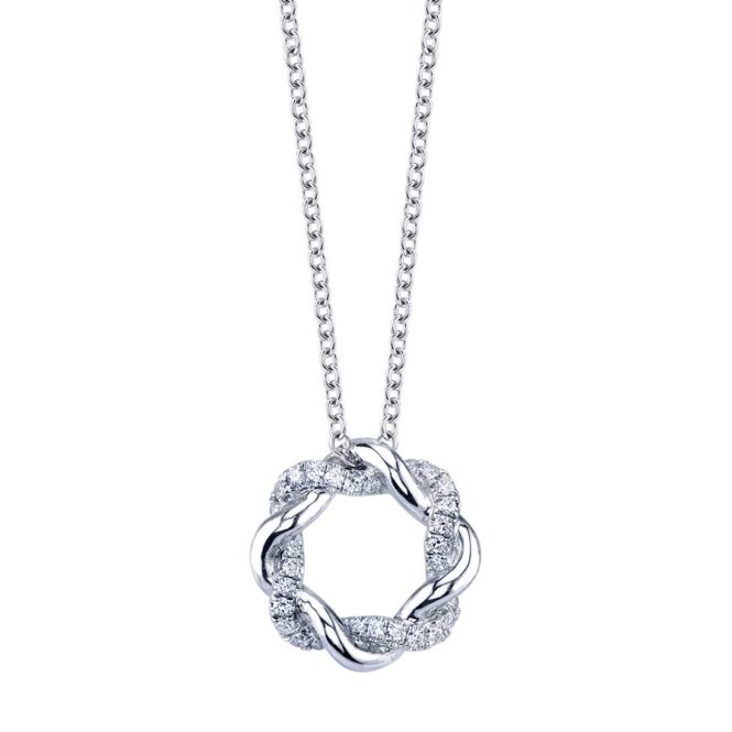 Diamond Swirl Pendant