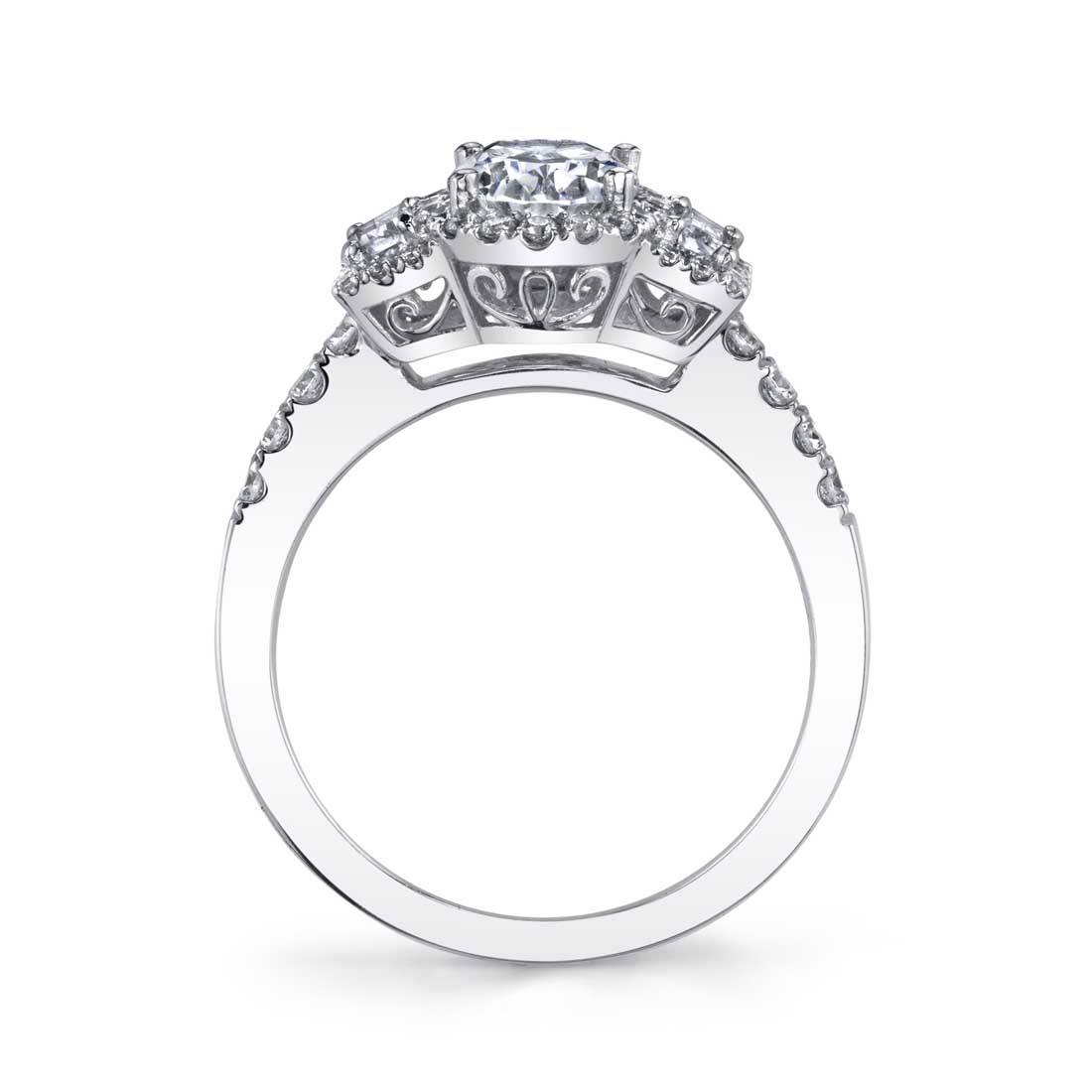 3 stone Engagement Ring