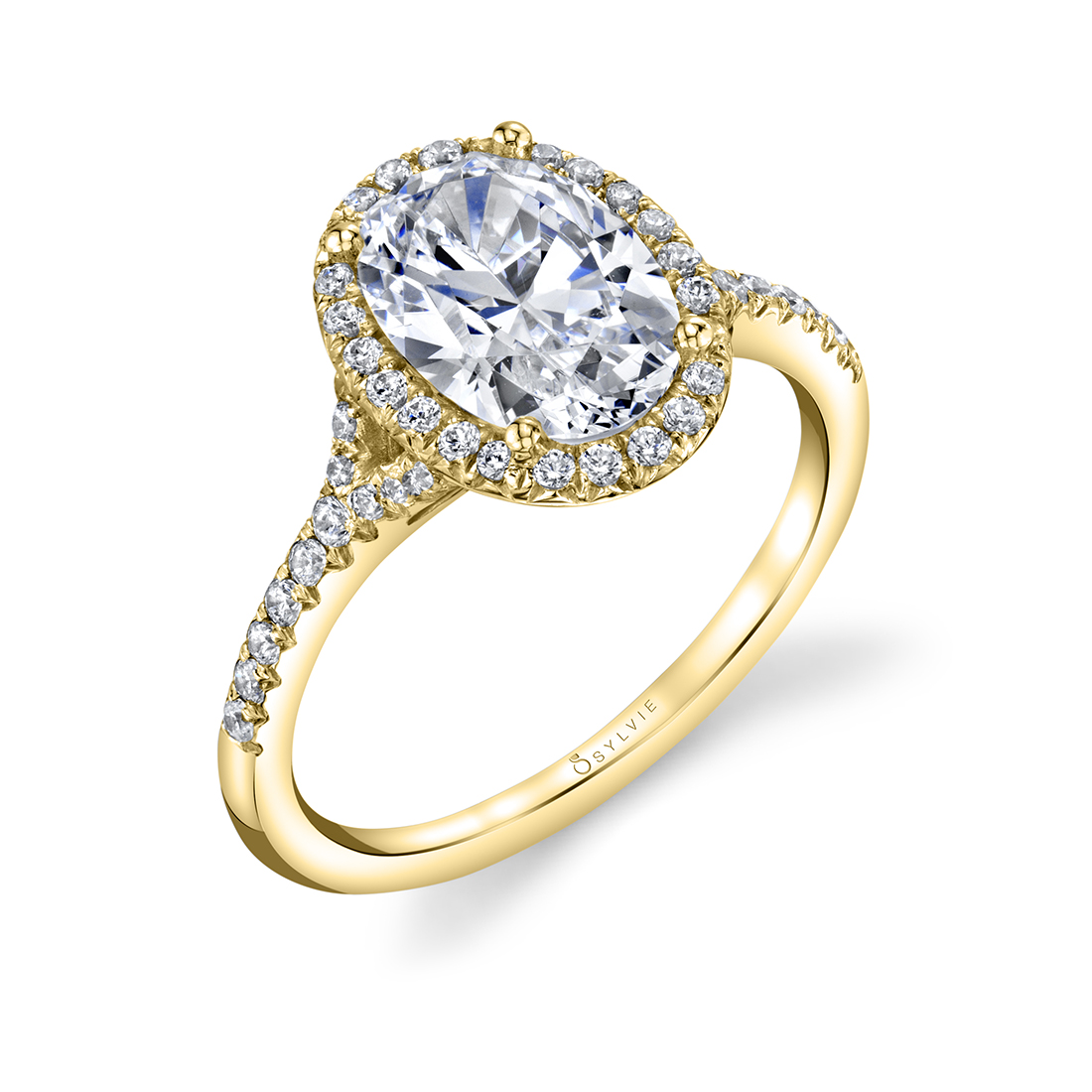 Oval Engagement Ring with Halo 