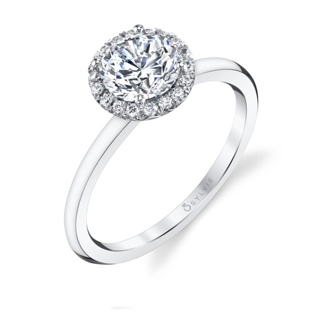 Classic Halo Engagement Ring
