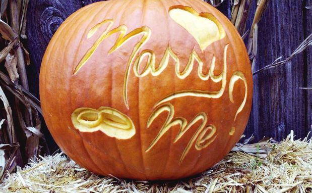 Halloween Proposal Pumpkin