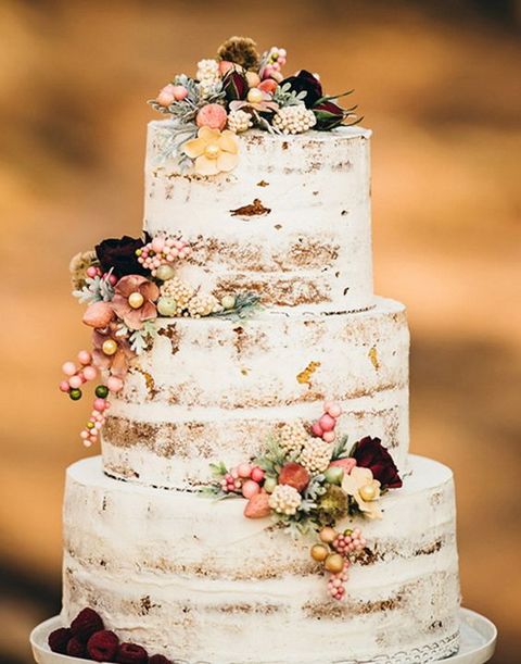 rustic wedding cake