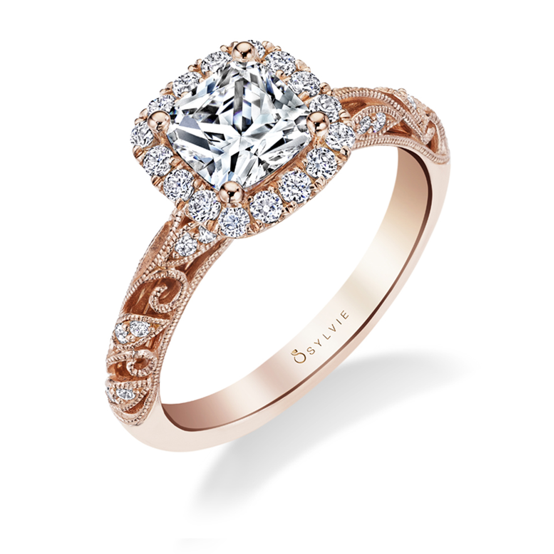 Natural Champagne Diamond Ring Rose Gold Halo Diamond Oval Ring | La More  Design