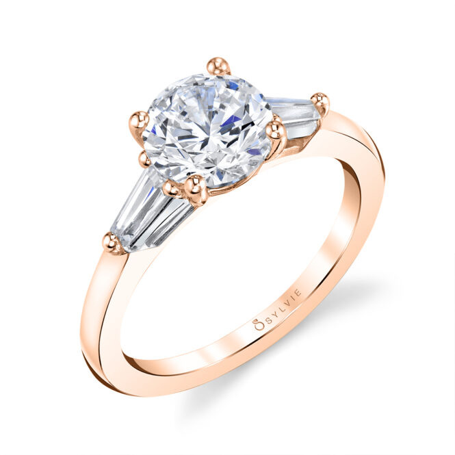 Three stone engagement ring
