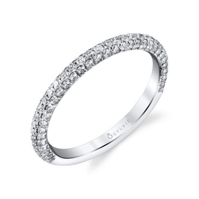 Pave Solitaire Engagement Ring