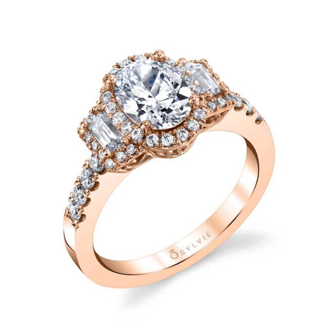 3 stone Engagement Ring