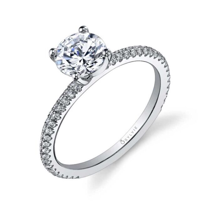 Classic Round Solitaire Engagement Ring