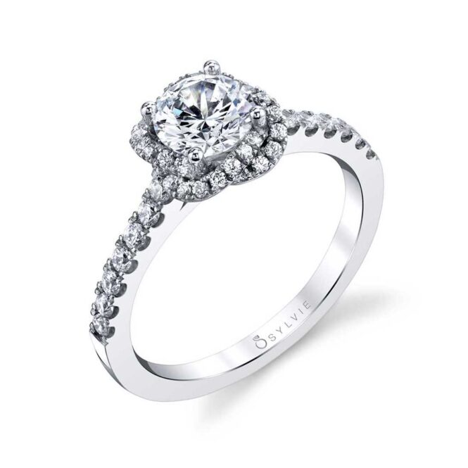 Flower Engagement Ring