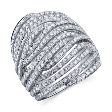 White Gold Modern Diamond Ring