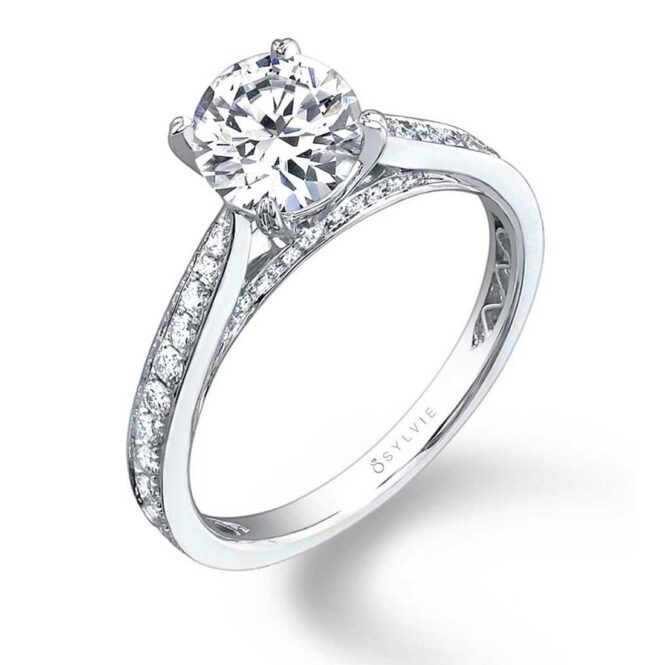 Modern Solitaire Engagement Ring