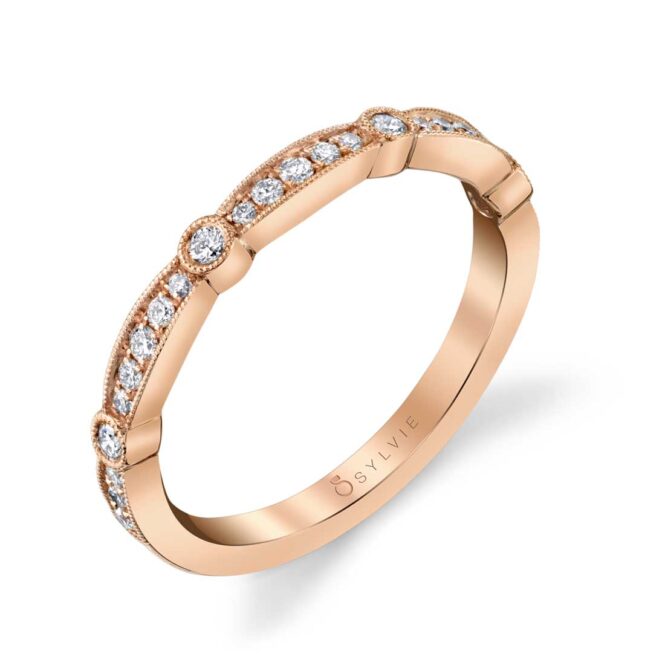Modern Rose Gold Stackable Band