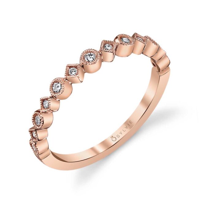 Modern Stackable Wedding Band