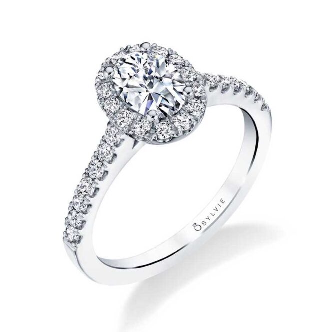 Radiant Cut Engagement Ring with Halo