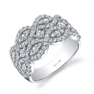 White Gold Princess Cut Diamond Ring