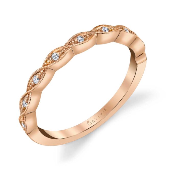 Rose Gold Stackable Wedding Band