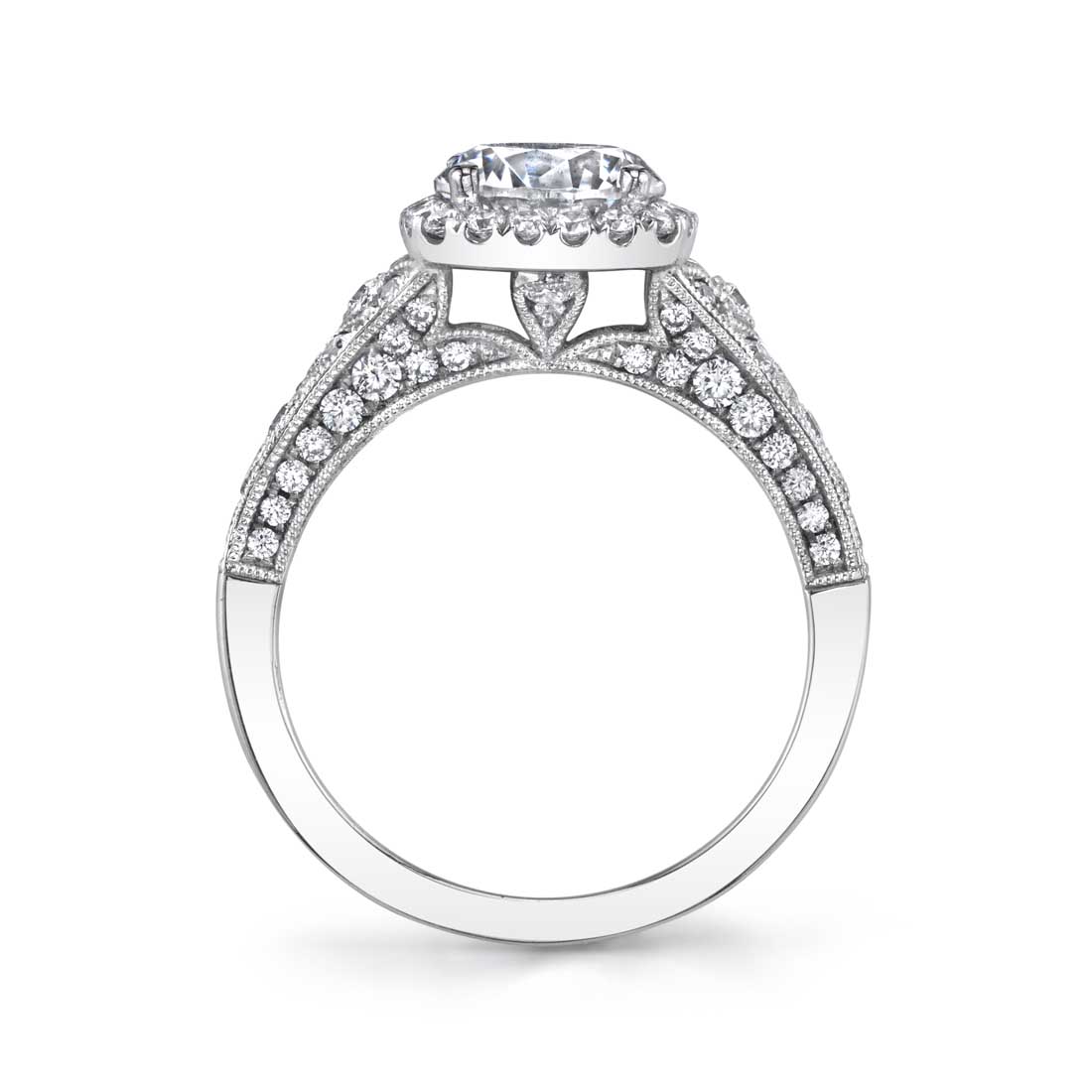 Vintage Inspired Oval Engagement Ring
