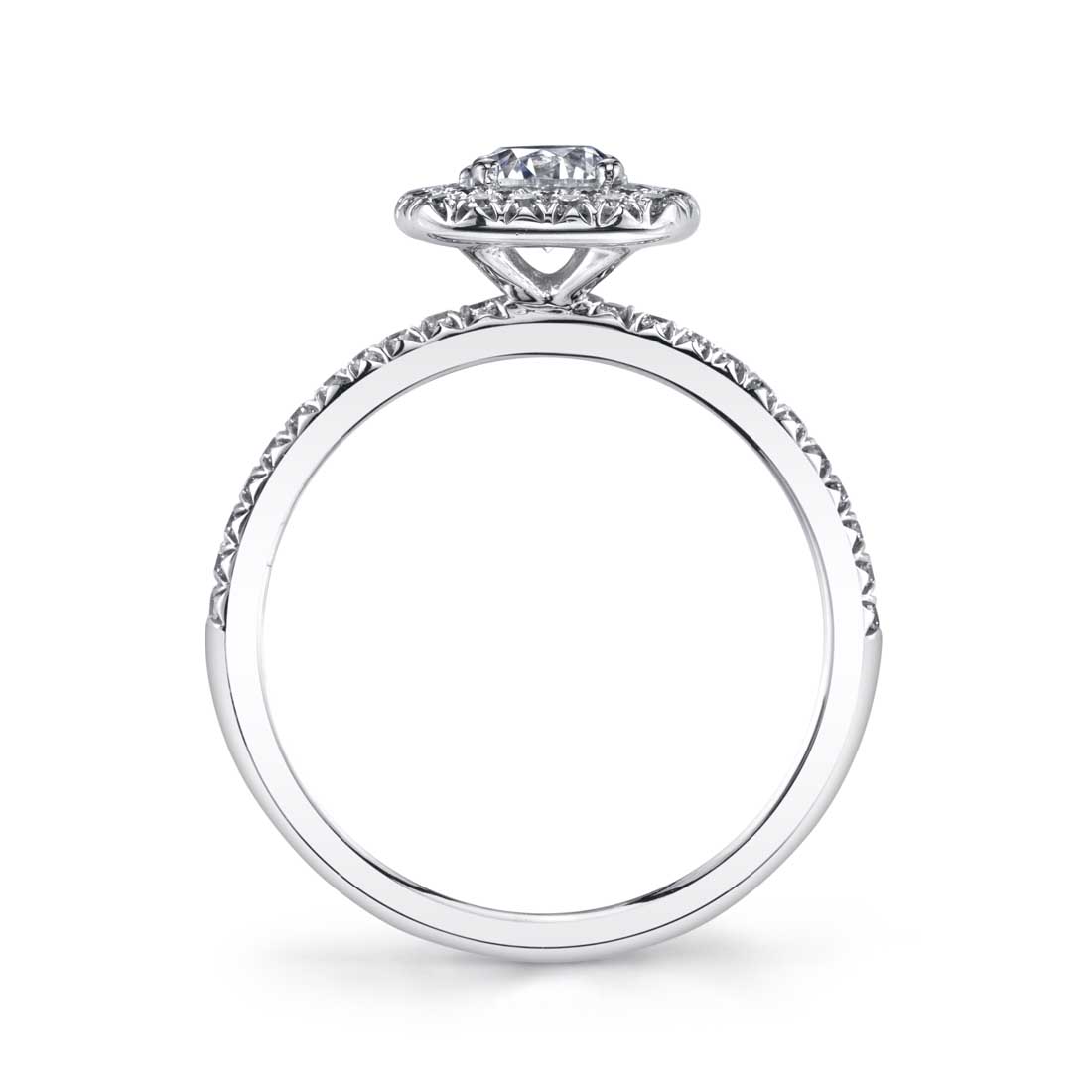 Classic Double Halo Engagement Ring
