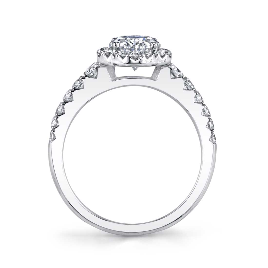 Oval Cut Engagement Ring with Halo - Penelope