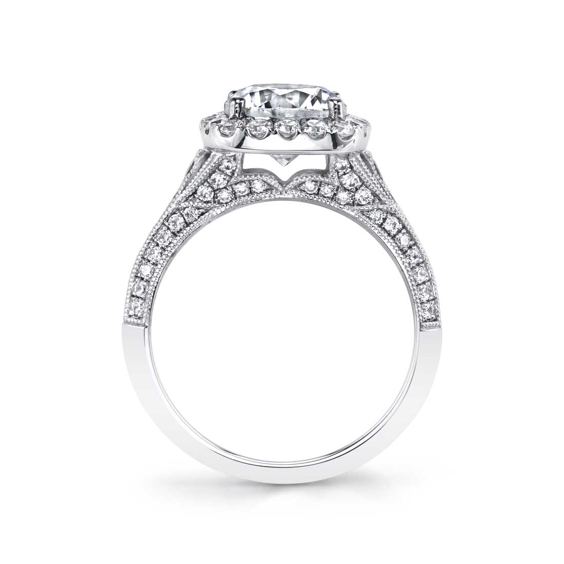 Unique Halo Engagement Ring