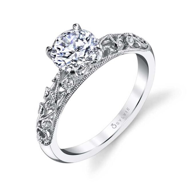 Profile Image of a Vintage Inspired Engagement Ring