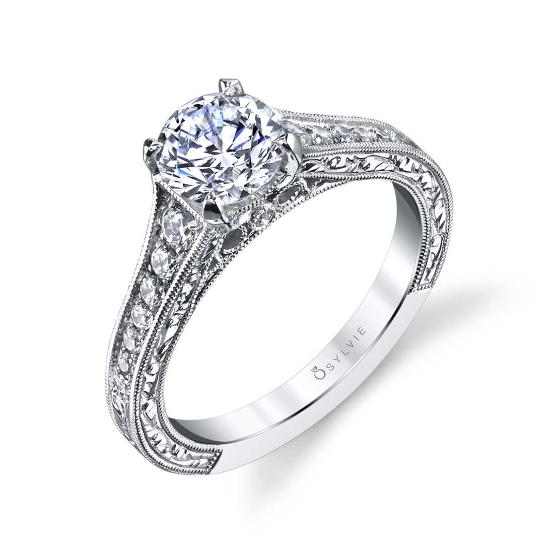Vintage Inspired Solitaire Engagement Ring