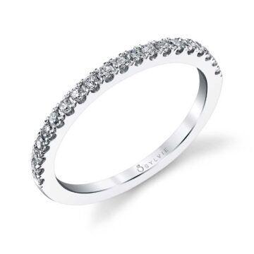 White Gold Classic Wedding Band - Melodie