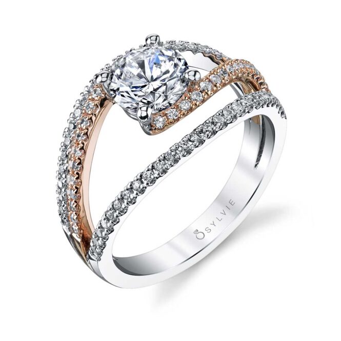 Unique Split Shank Engagement Ring