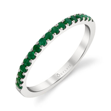 Yellow Gold Emerald Wedding Ring