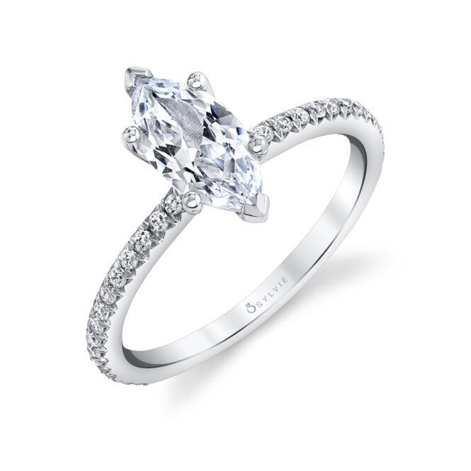 marquise engagement ring sylvie 