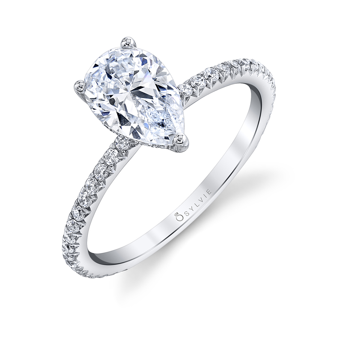 Moissanite Engagement Ring | High Polish - The Four Prongs