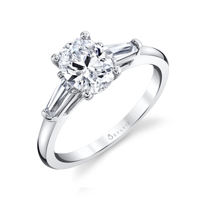 three stone engagement ring 