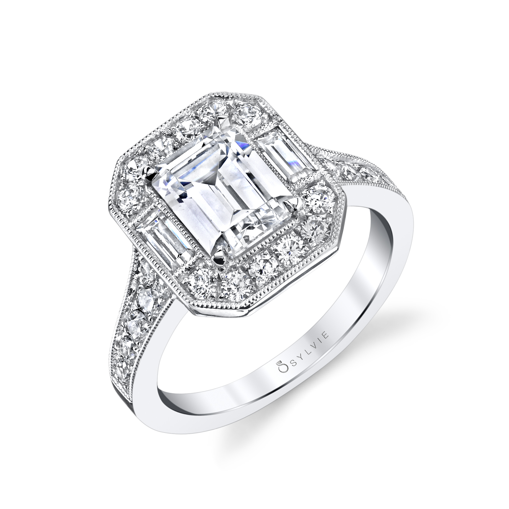 emerald cut engagement rings 