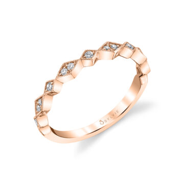 White Gold Stackable Wedding Band