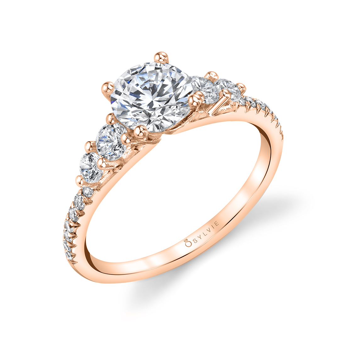 Five Heart Cut Diamond Wedding Ring — Ouros Jewels