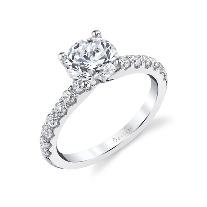 Side View Image of Classic Engagement Ring - Aimee