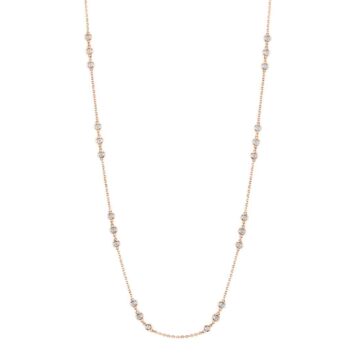 White Gold Diamonds by the Yard Necklace - 1.80 Carats