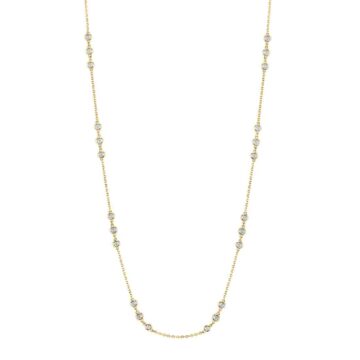 White Gold Diamonds by the Yard Necklace - 1.80 Carats