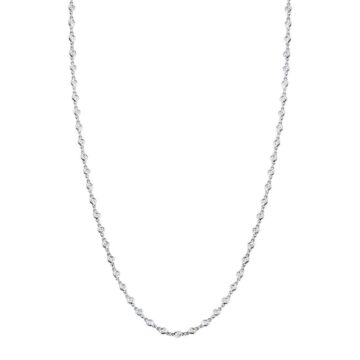 White Gold Diamonds by the Yard Necklace - 1.40 Carats