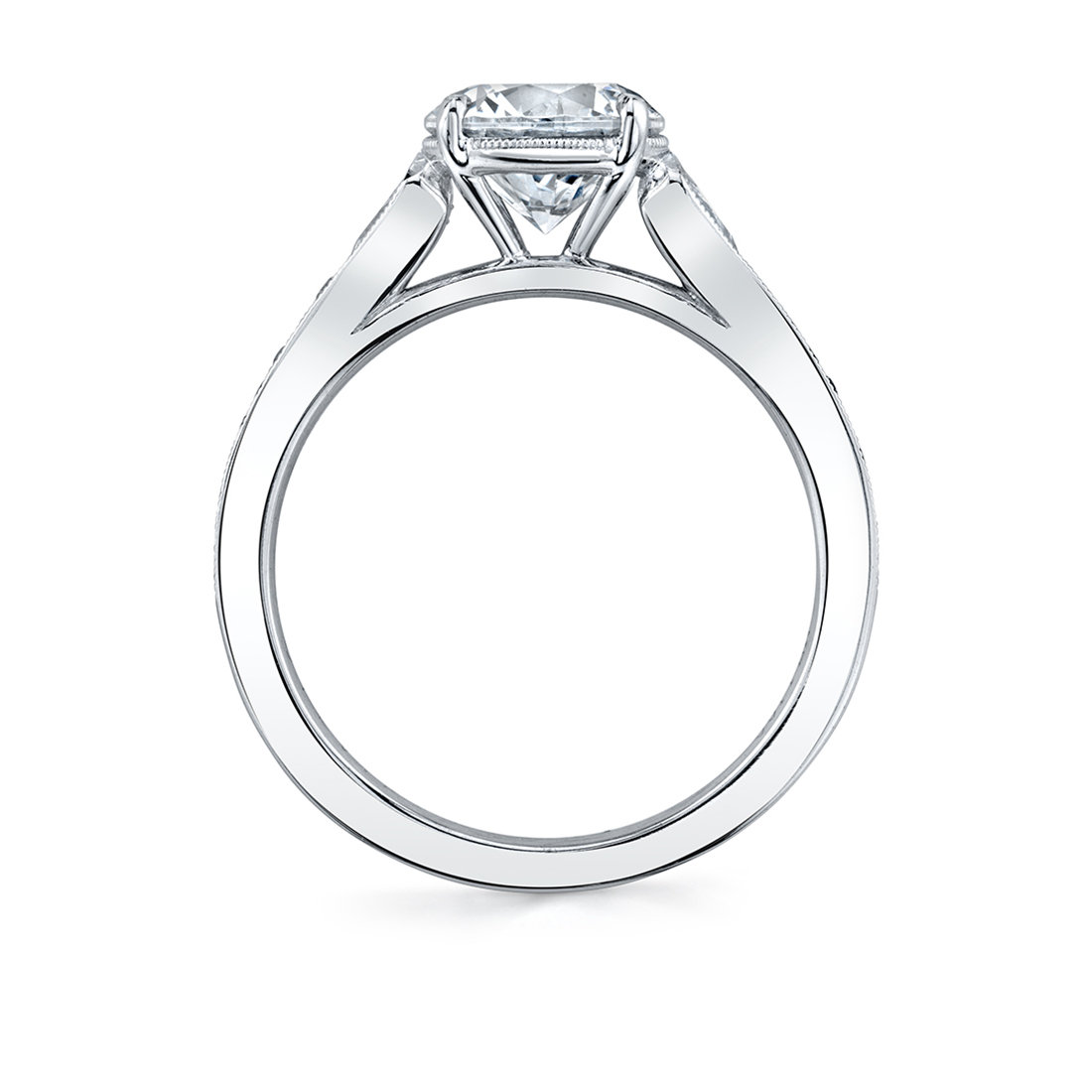 Profile of a Unique Engagement Ring - Esmeralda by Sylvie