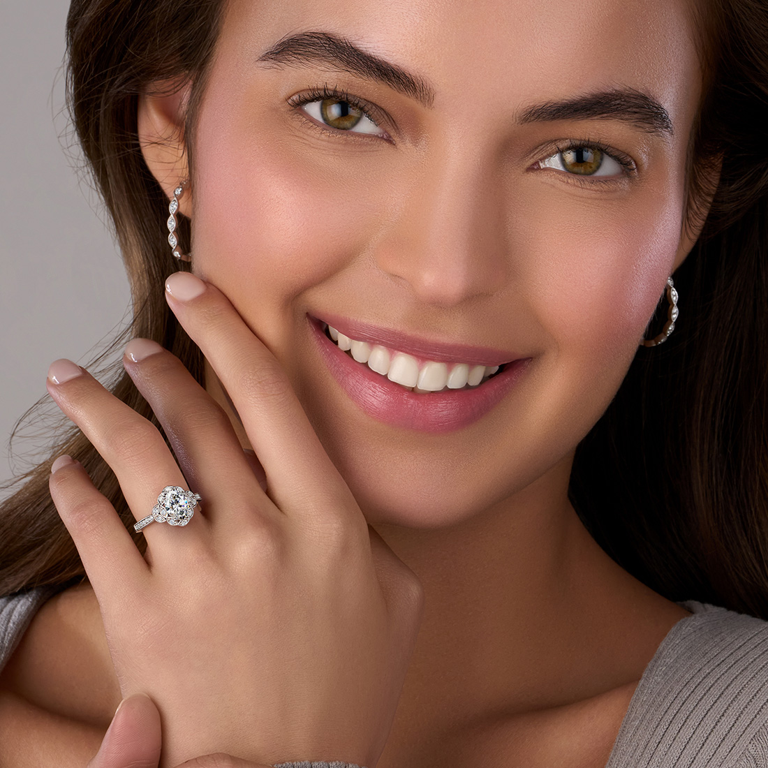 Vintage style hoop earrings clearance