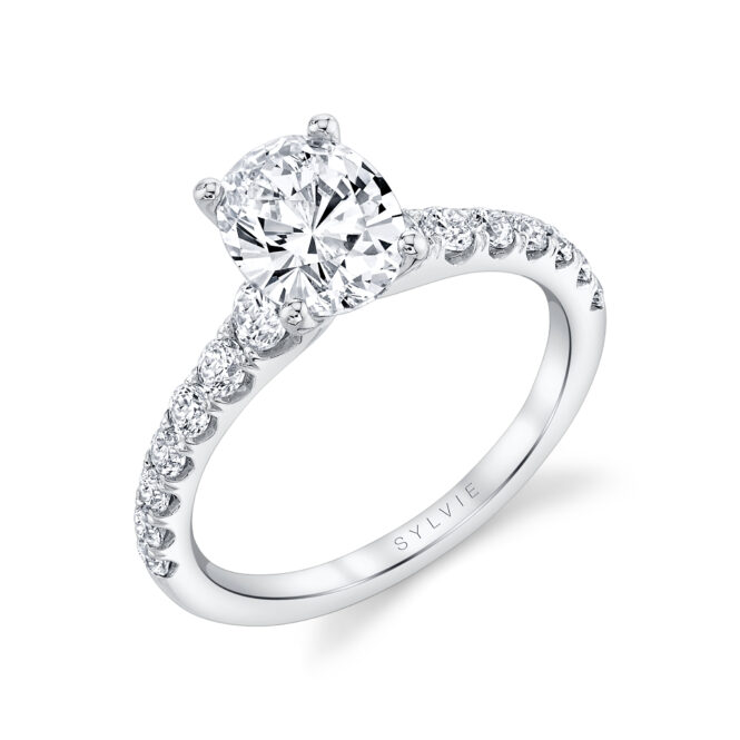 S1860 Oval Engagement Ring PROF