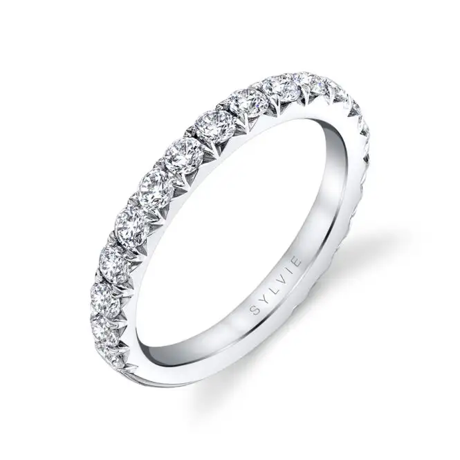 side view of a Wide Band Engagement Ring - Marlise